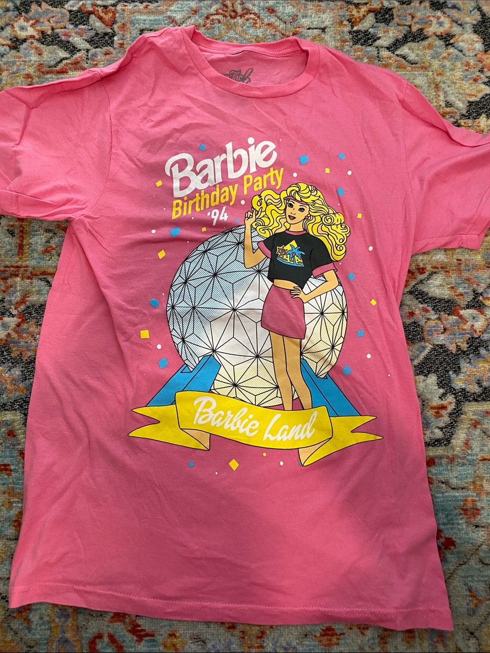 Barbie Birthday Party '94 Pink Graphic Tee